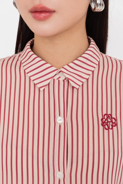 Áo sơ mi Stripe Tencel
