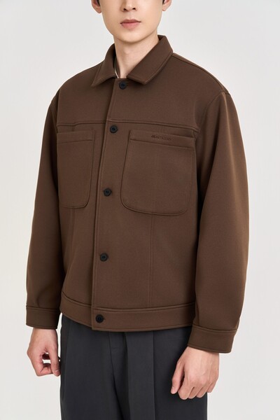 Áo khoác dạ Casual cổ đức