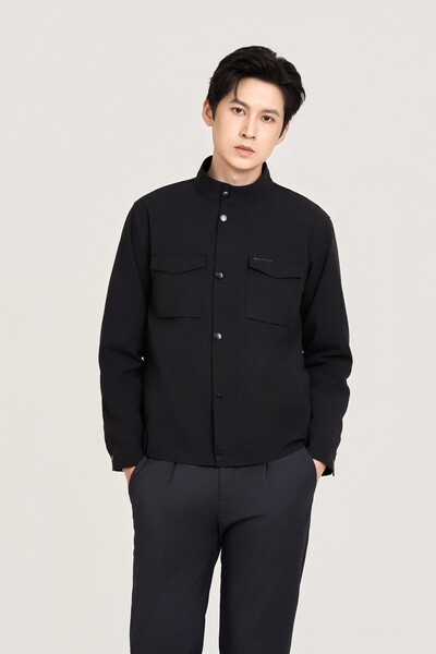 Áo khoác Khaki cổ tàu Modern