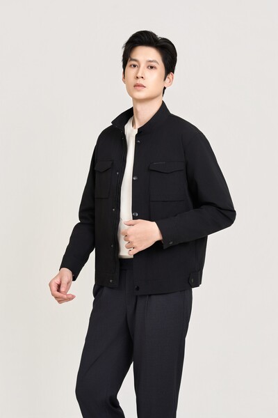 Áo khoác Khaki cổ tàu Modern