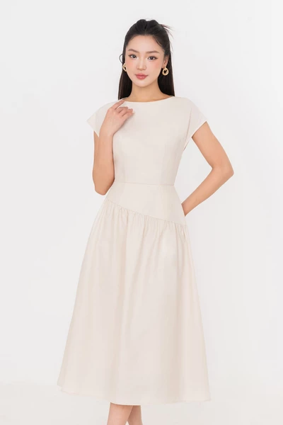 Đầm xòe tay hến ELYSIA