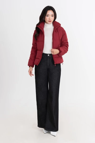 Áo phao đỏ đô Hooded Warm