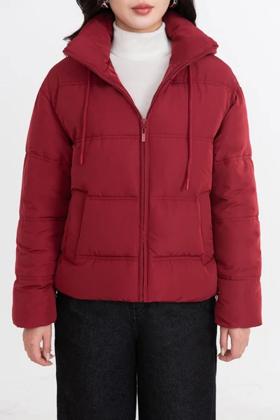 Áo phao đỏ đô Hooded Warm