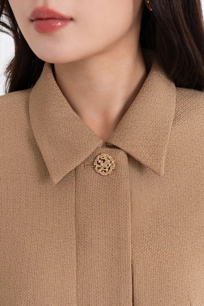 Áo khoác cổ đức Camille Cropped