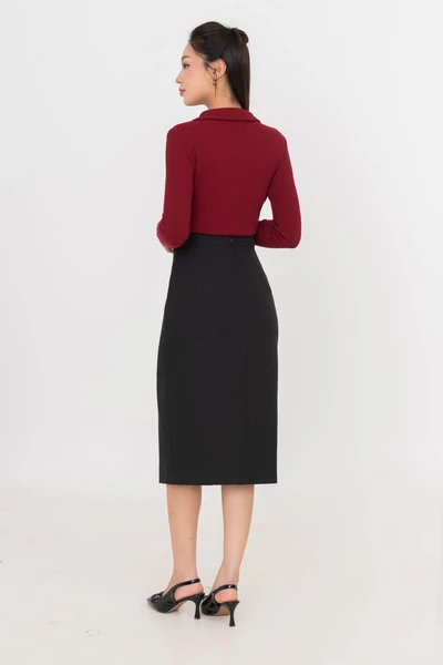 Áo thun gân cổ kiểu