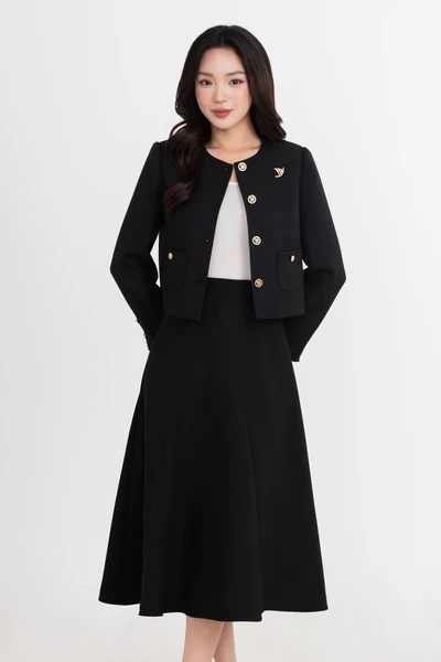 Áo vest Tweed Grace Charm