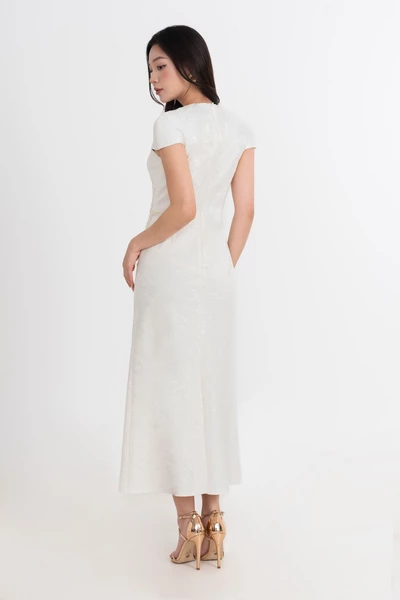 Ivory Fleur Dress - Đầm dạ hội thêu hoa