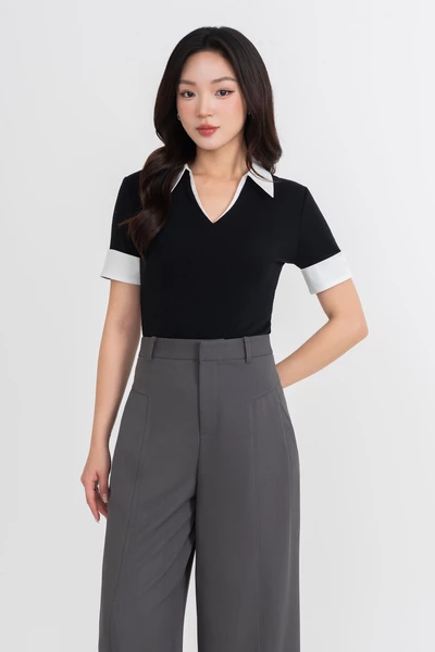 Quần Tây suông ghi xám