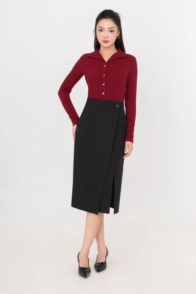 Áo thun gân cổ kiểu