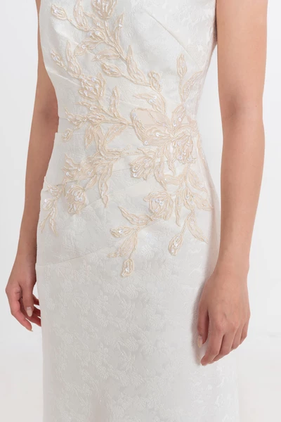 Ivory Fleur Dress - Đầm dạ hội thêu hoa