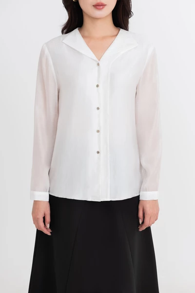 Áo sơ mi lụa Soft Grace