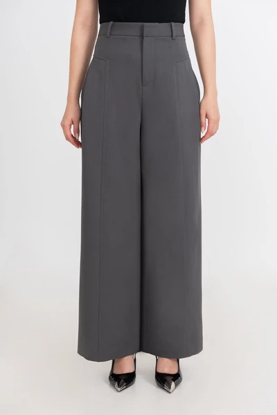 Quần Tây suông ghi xám