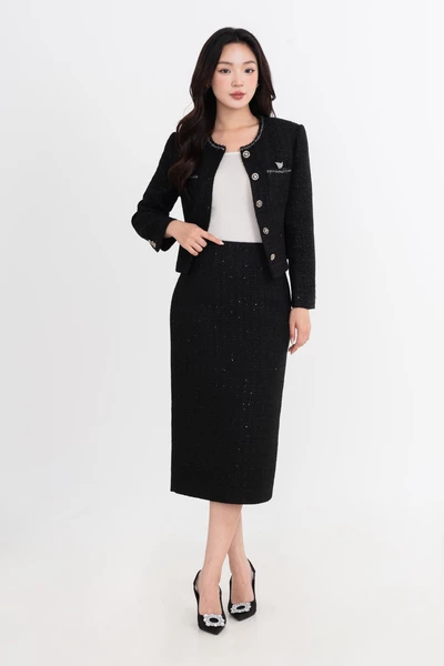 Chân váy Tweed Parisienne