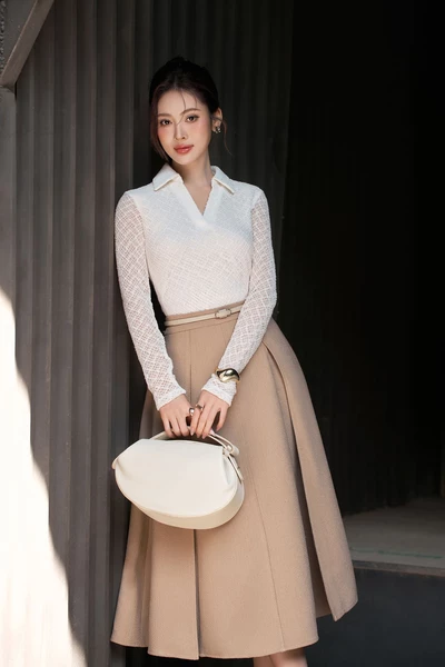 Chân váy xếp ly Camille Pleated