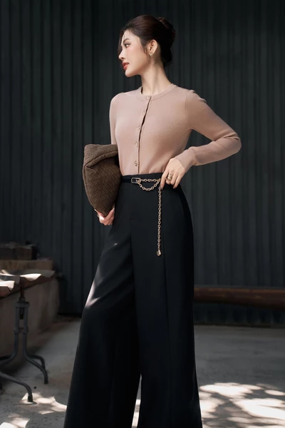 Áo khoác len Ôm cơ bản