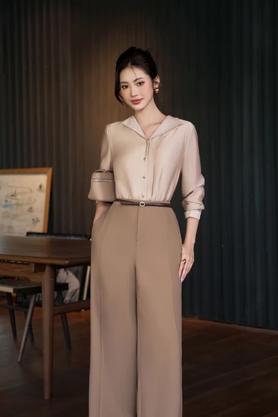 Áo sơ mi lụa Soft Grace