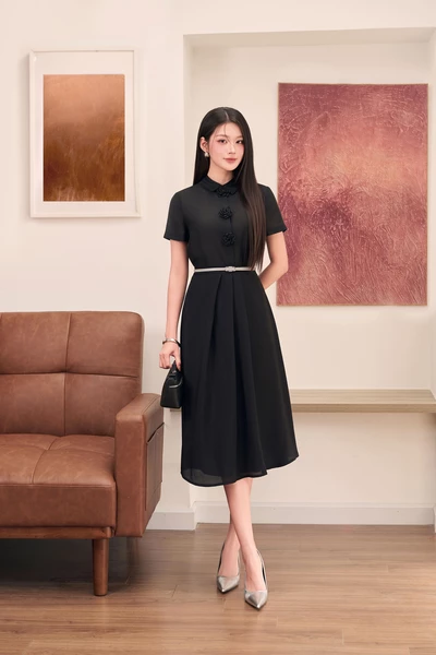 Chân váy lụa Midi Soft Flow