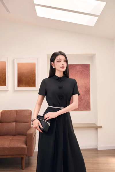 Chân váy lụa Midi Soft Flow