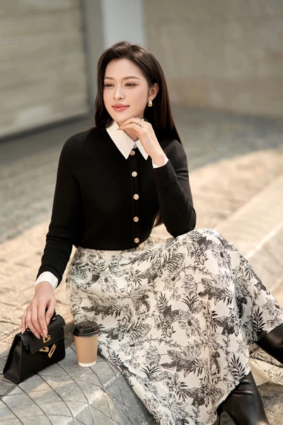 Áo khoác len Ôm cơ bản