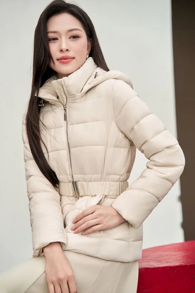Áo phao đai eo Elegant Warm