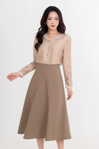 Áo sơ mi lụa Soft Grace