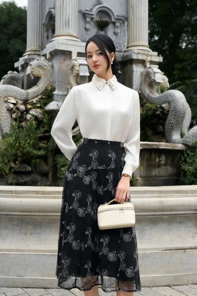 Áo sơ mi lụa Elegant