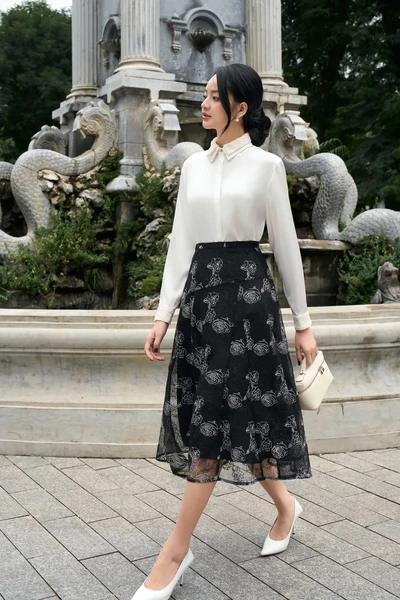 Áo sơ mi lụa Elegant