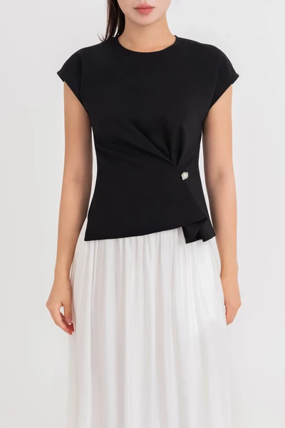 Áo ôm Khaki Charm Top