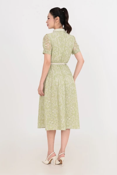 Đầm hoa xanh Spring Pastel