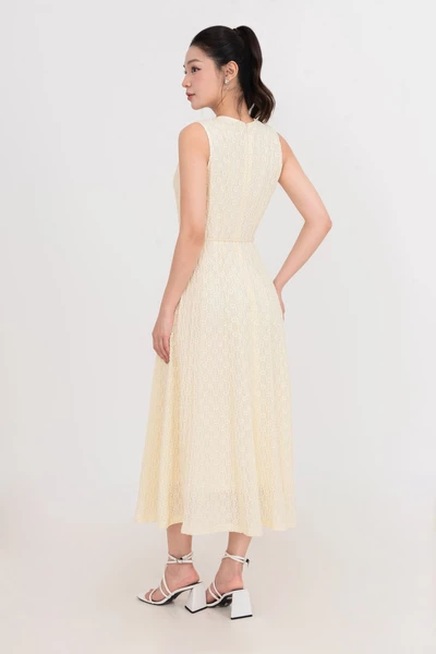 Đầm thun ren Golden Lace