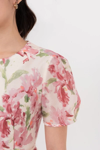 Áo sơ mi lụa Spring Aura