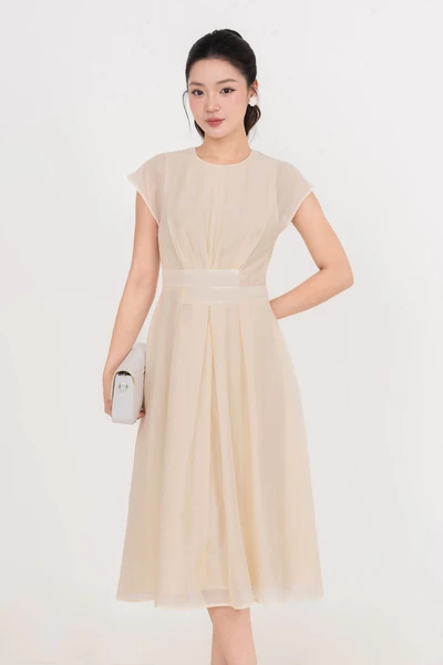 Tencel Alina Dress - Đầm lụa tay hến