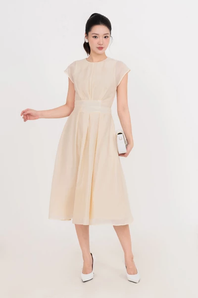 Tencel Alina Dress - Đầm lụa tay hến