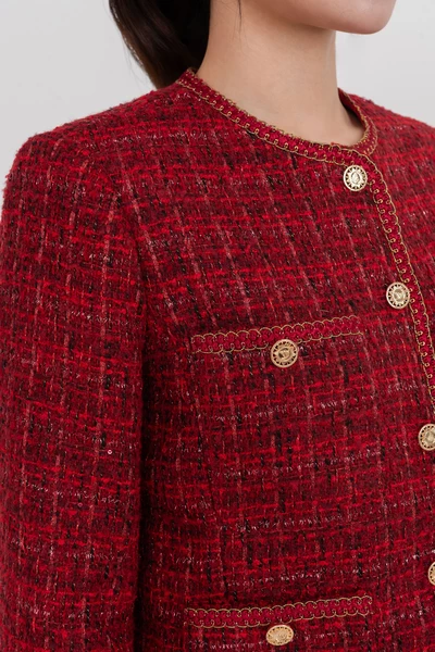 Áo khoác Tweed Red Classic
