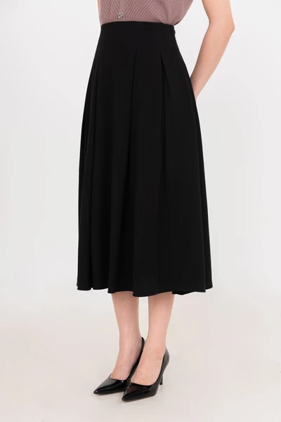 Chân váy xếp ly dài Soft Flow