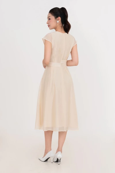 Tencel Alina Dress - Đầm lụa tay hến