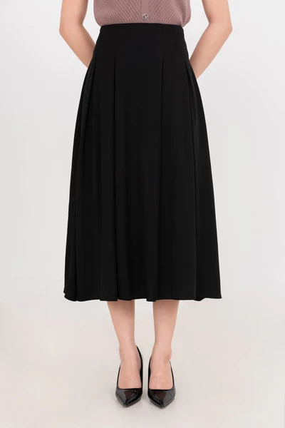 Chân váy xếp ly dài Soft Flow