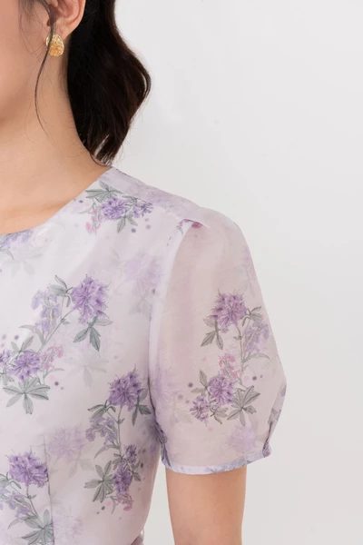 Áo sơ mi lụa Spring Aura