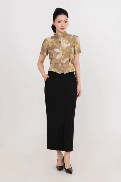 Áo sơ mi họa tiết Spring Mosaic