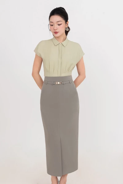 Chân váy bút chì dáng dài Refined