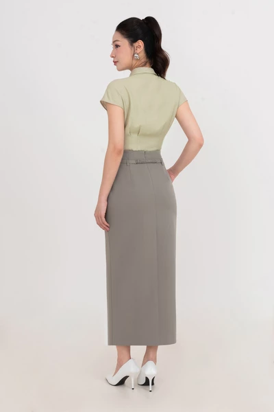 Chân váy bút chì dáng dài Refined