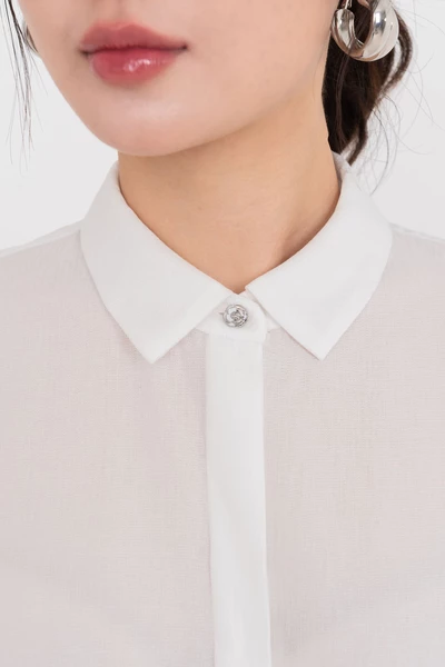 Áo sơ mi xếp ly Tencel thanh lụa