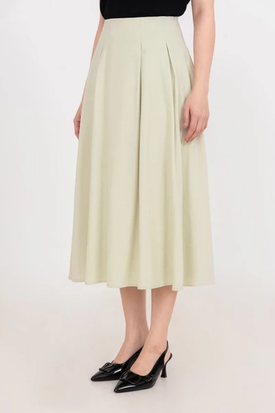 Chân váy xếp ly dài Soft Flow