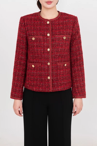Áo khoác Tweed Red Classic