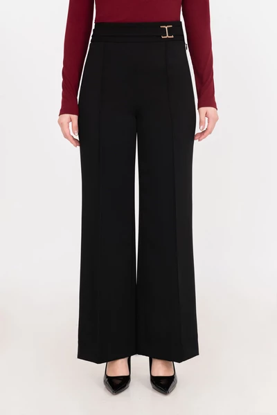 Quần dài ống suông phối đai