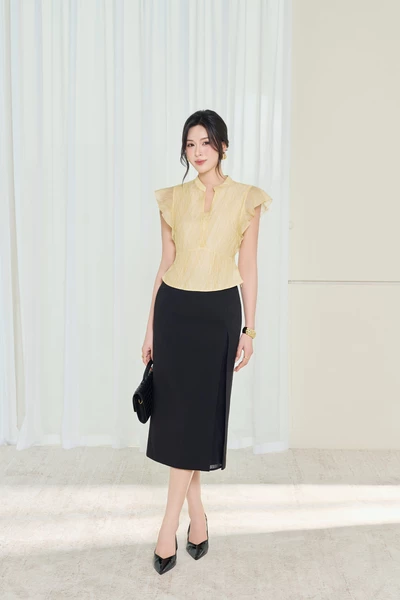 Chân váy búi chì Classic Black