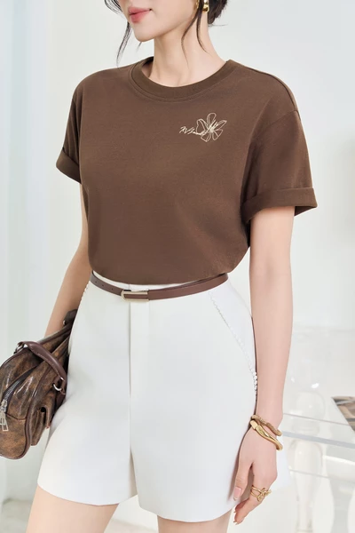 Quần shorts viền ren