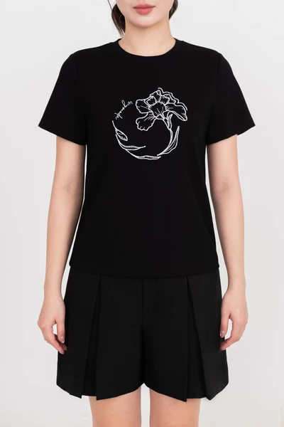 Bloom Softly Tee - Áo thun cotton