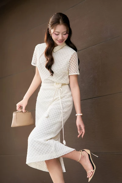 Áo cánh Polo phối ren