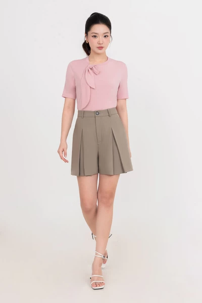 Quần shorts ống suông